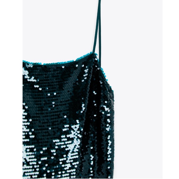 ZARA SEQUIN MINI DRESS - Picture 7 of 8